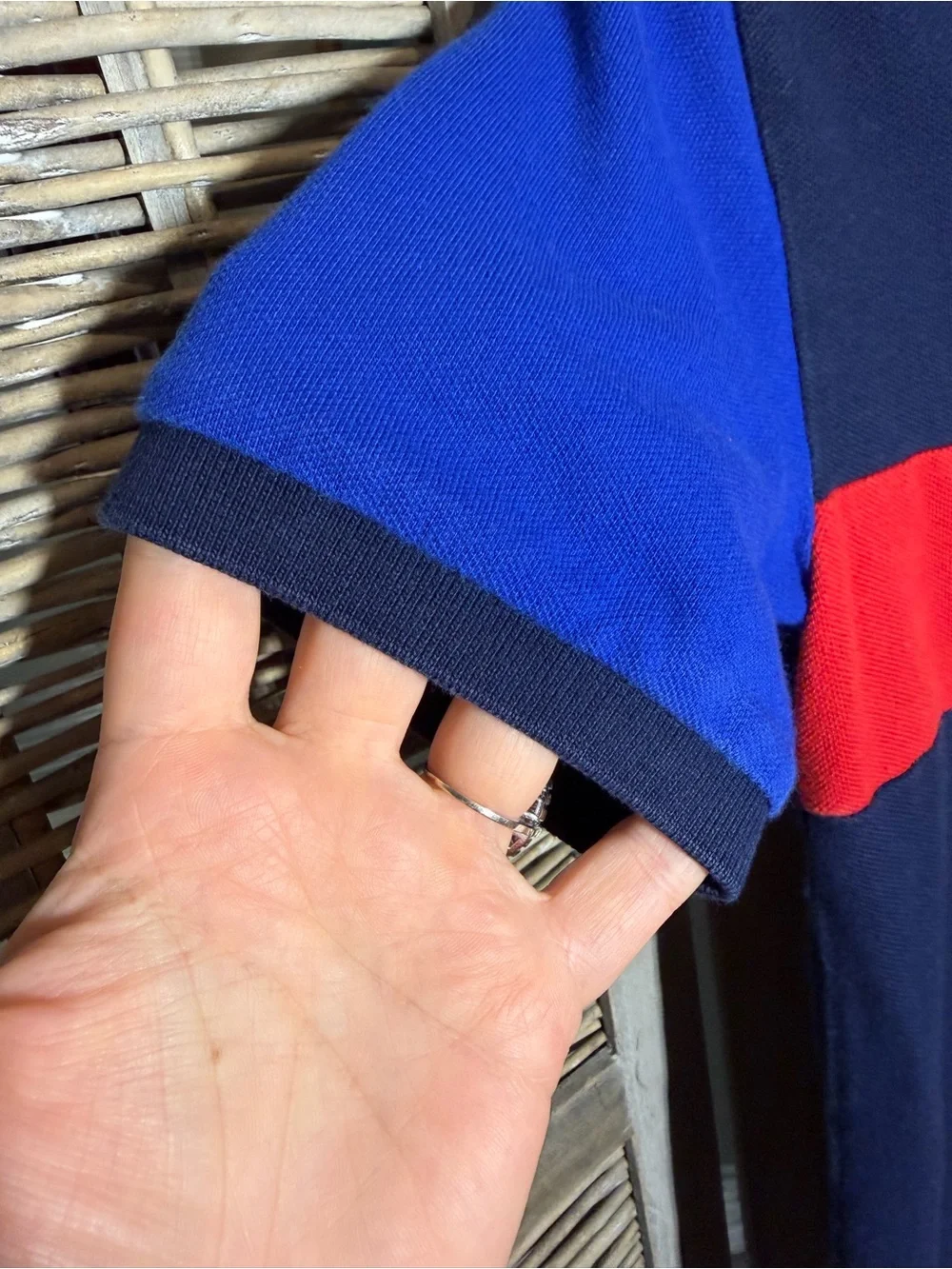 Kids Ralph Lauren Polo Sport Colorblock Polo - Navy/Blue/Yellow/Red size Medium
